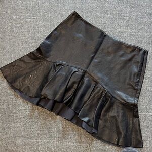 ZARA Faux Leather Mini Skirt